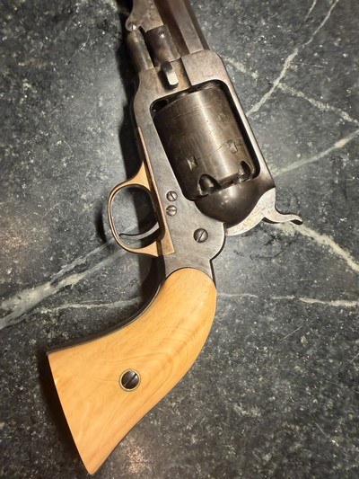 Rare Early 1861-62 production Whitney 36 cal baby pistol with factory Ivory Grips all matching - Image 3 of 7