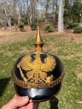 WW1 Prussian Spike Helmet In Top Shelf condition - 1 of 12