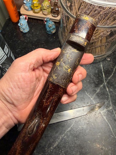 Antique Japanese Tanto with signed blades - Image 2 of 15