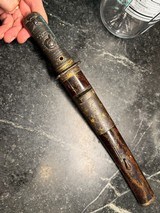 Antique Japanese Tanto with signed blades - Image 12 of 15