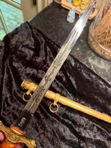 WW2 German Naval officers dagger orange grip mfg WKC - Image 8 of 10