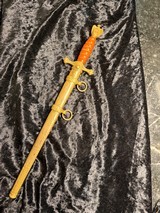WW2 German Naval officers dagger orange grip mfg WKC - Image 2 of 10