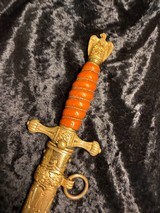 WW2 German Naval officers dagger orange grip mfg WKC - Image 1 of 10