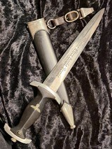 WW2 German SS EM Dagger mfg RZM maker - Image 6 of 10