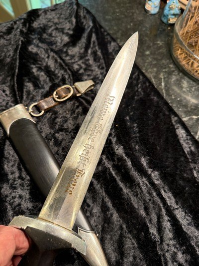 WW2 German SS EM Dagger mfg RZM maker - Image 5 of 10