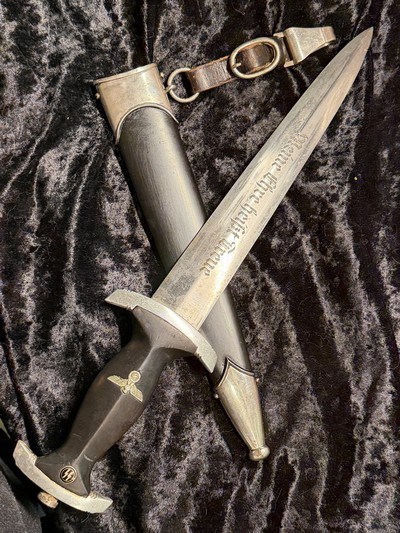 WW2 German SS EM Dagger mfg RZM maker - Image 6 of 10