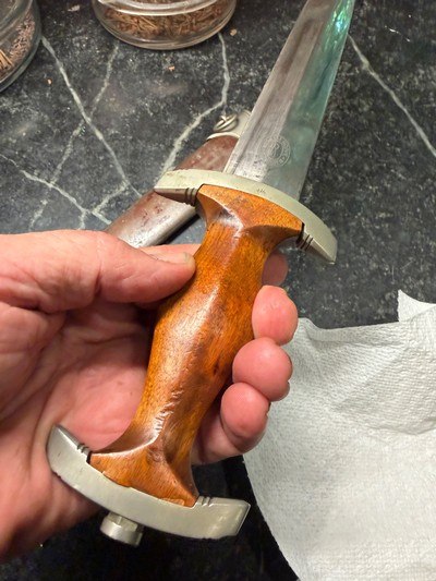 Rare mfg WW2 SA dagger Rarity 8 mfg. Wilhelm Hoppe - Image 4 of 5