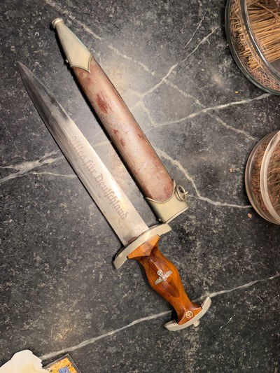 Rare mfg WW2 SA dagger Rarity 8 mfg. Wilhelm Hoppe - Image 5 of 5