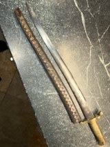Rare CSA marked Cook & Brothers Saber Bayonet with scabbard - Image 9 of 11