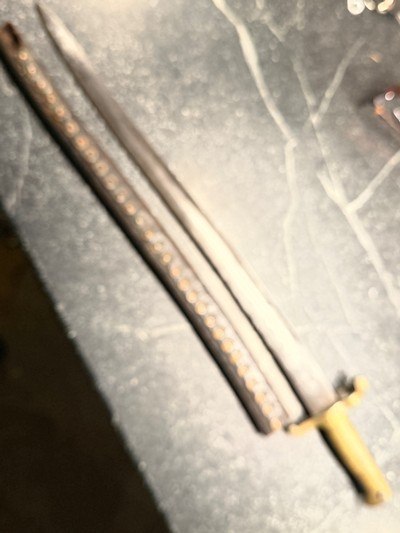 Rare CSA marked Cook & Brothers Saber Bayonet with scabbard - Image 8 of 11