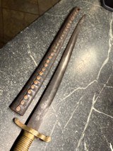 Rare CSA marked Cook & Brothers Saber Bayonet with scabbard - Image 11 of 11