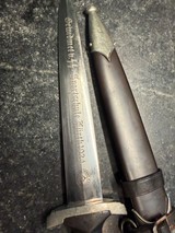 RARE SS EM DAGGER MFG. RICHARD HERDER WITH SS SPORTSCHULE 1934 ENHANCED BLADE - Image 8 of 13