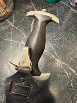RARE SS EM DAGGER MFG. RICHARD HERDER WITH SS SPORTSCHULE 1934 ENHANCED BLADE - Image 4 of 13