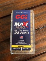 22 WMR (22 Magnum) Ammunition, CCI Maxi-Mag, 200 Rounds - 2 of 2