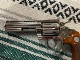 1977 Colt Diamondback 4" 22lr in Nickel with box and papers beautiful - 4 of 15