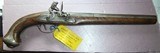 Russian Flintlock Pistol silver, engraved - 1 of 8