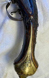 Ottoman long barrel flintlock pistol - 11 of 15