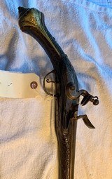 Ottoman long barrel flintlock pistol - 9 of 15