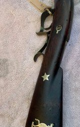 Unmarked Over/Under Kentucky rifle of NY or New England Style - 1 of 11