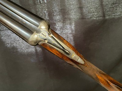 Lovely William Powell & Sons 12ga Sidelock SxS Beautiful Wood - Image 7 of 15