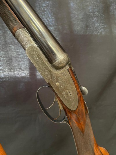 Lovely William Powell & Sons 12ga Sidelock SxS Beautiful Wood - Image 2 of 15