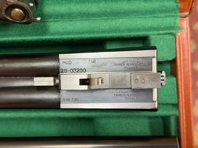 Rare Parker Reproduction DHE 28ga 2 Barrel Set Double Triggers Excellent - Image 9 of 15
