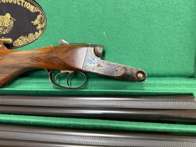 Rare Parker Reproduction DHE 28ga 2 Barrel Set Double Triggers Excellent - Image 7 of 15