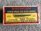 Winchester 250-3000 Savage Super Speed - 1 of 6