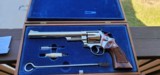 Smith and Wesson model 29-2 Nickle, never fired! Super rare, 8 3/4 barrel, original wood box, documents absolutely breath taking and flawless. - 1 of 9