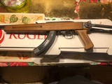 Ruger 10/22 LR with walnut under folder stock " New unfired " - 2 of 15