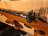 SCHULTZ & LARSEN SYSTEM .22 SUPER ACCURATE MATCH RIFLE / set trigger , thumb hole stock , match sights - 13 of 13