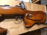 SCHULTZ & LARSEN SYSTEM .22 SUPER ACCURATE MATCH RIFLE / set trigger , thumb hole stock , match sights - 3 of 13