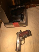 KIMBER MICRO 9 CSE , 9MM, BLUE / STAINLESS , LASER GRIPS, extras - 14 of 15