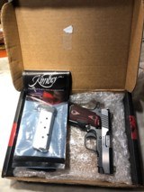 KIMBER MICRO 9 CSE , 9MM, BLUE / STAINLESS , LASER GRIPS, extras - 1 of 15