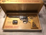 COLT FRONTIER SCOUT NICKEL 22LR & 22 MAG. BOX , AS NEW - 2 of 13