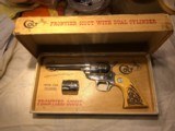 COLT FRONTIER SCOUT NICKEL 22LR & 22 MAG. BOX , AS NEW - 1 of 13