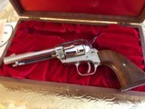 COLT SINGLE ACTION FRONTIER SCOUT .22LRIN WOOD DISPLAY CASE NICKEL 1960'S"PERFECT" - 6 of 10
