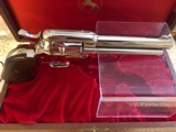 COLT SINGLE ACTION FRONTIER SCOUT .22LRIN WOOD DISPLAY CASE NICKEL 1960'S"PERFECT" - 9 of 10