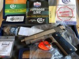COLT 1911 COMPETITION GOVERNMENT 45ACP STAINLESS, N/M BARREL ,EXCELLENT, AS NEW , BOX & PAPERS - 2 of 12