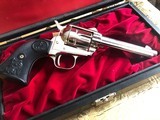 COLT SAA BAT MASTERSON , NICKEL AS NEW UNFIRED .22 LR IN BOX - 13 of 15