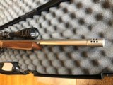 THOMPSON CENTER .22 MATCH TARGET RIFLE WITH 10X LYMAN SCOPE , MATCH BARREL , EXCELLENT - 5 of 14