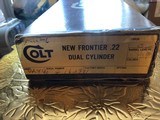 COLTNEW FRONTIER DUAL CYLINDER .22 & .22MAG CASE COLORED , NEW IN BOX - 2 of 13