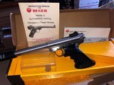 RUGER MARK II TARGET STAINLESS LIKE NEW , EXCELLENT - 3 of 15