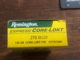 Remington 270 WSM
130 GR Express Core-Lokt - 1 of 3