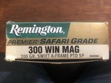 Remington Premier Safari Grade 300 WIN MAG 200gr Swift A-Frame - 1 of 5