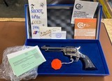 UNFIRED! Colt SAA Single Action Army Nickel 38-40, 5.5” Rare! - 1 of 15