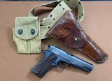 1917 WWI Colt 1911 U.S Property military w/ Holster/belt/pouch ALL ORIGINAL! EXCELLENT - 2 of 15