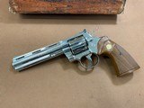 1978 Colt Python 357 mag Nickel 6” barrel with Box 98% Condition! - 2 of 15