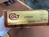 1978 Colt Python 357 mag Nickel 6” barrel with Box 98% Condition! - 15 of 15