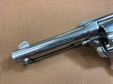 VERY RARE Nickel Colt SAA Single Action Army 38 spl 4 3/4” 2nd generation w/letter - 8 of 15